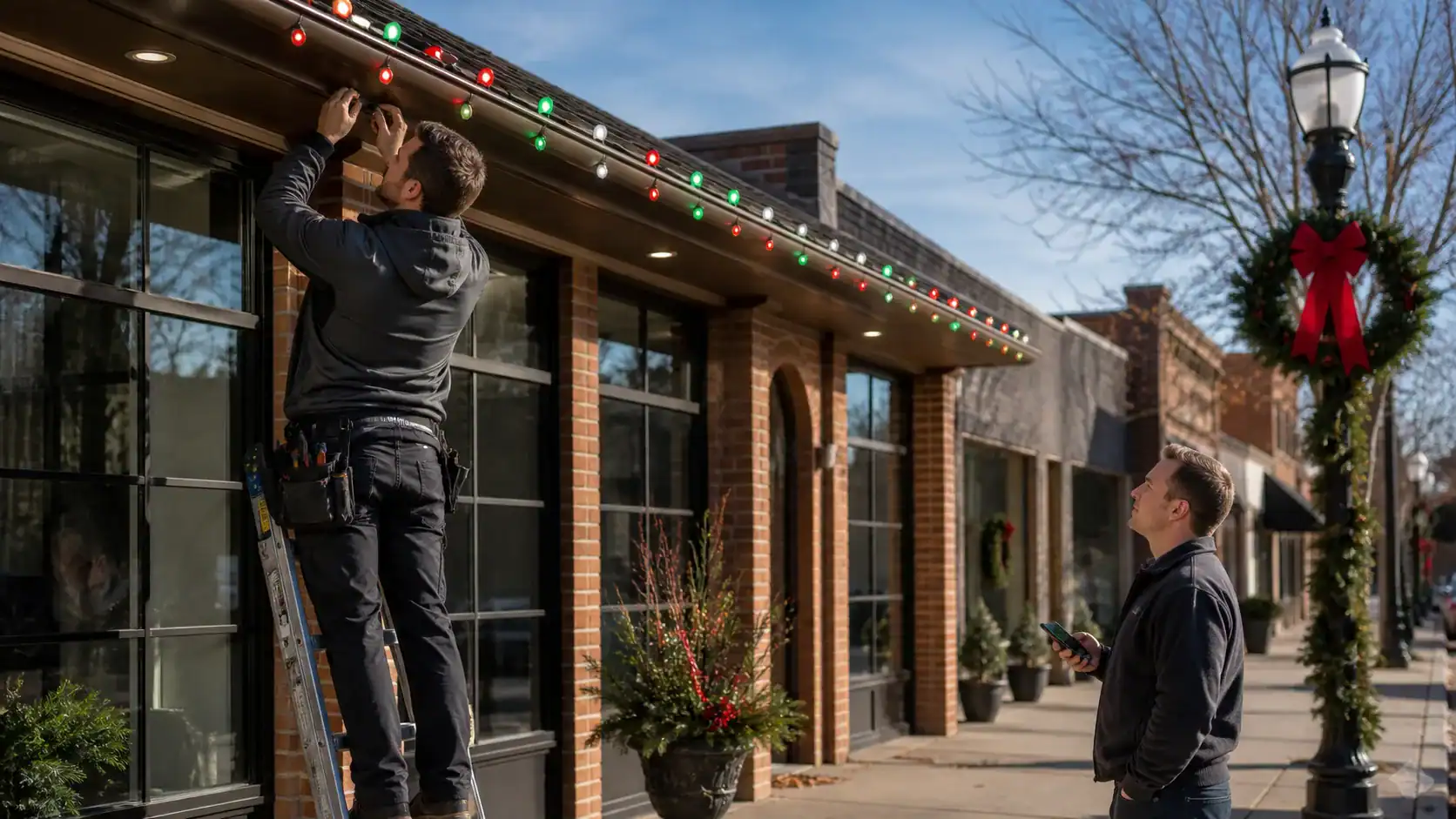 Can Jellyfish Lighting Simplify Kasson Business Holiday Displays