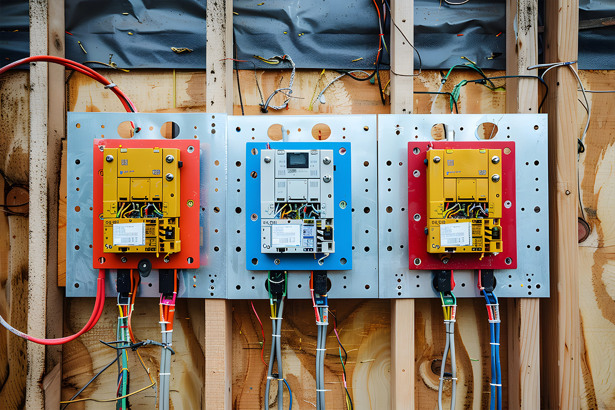 An Image Of A Cleanly Wired Electrical Panel