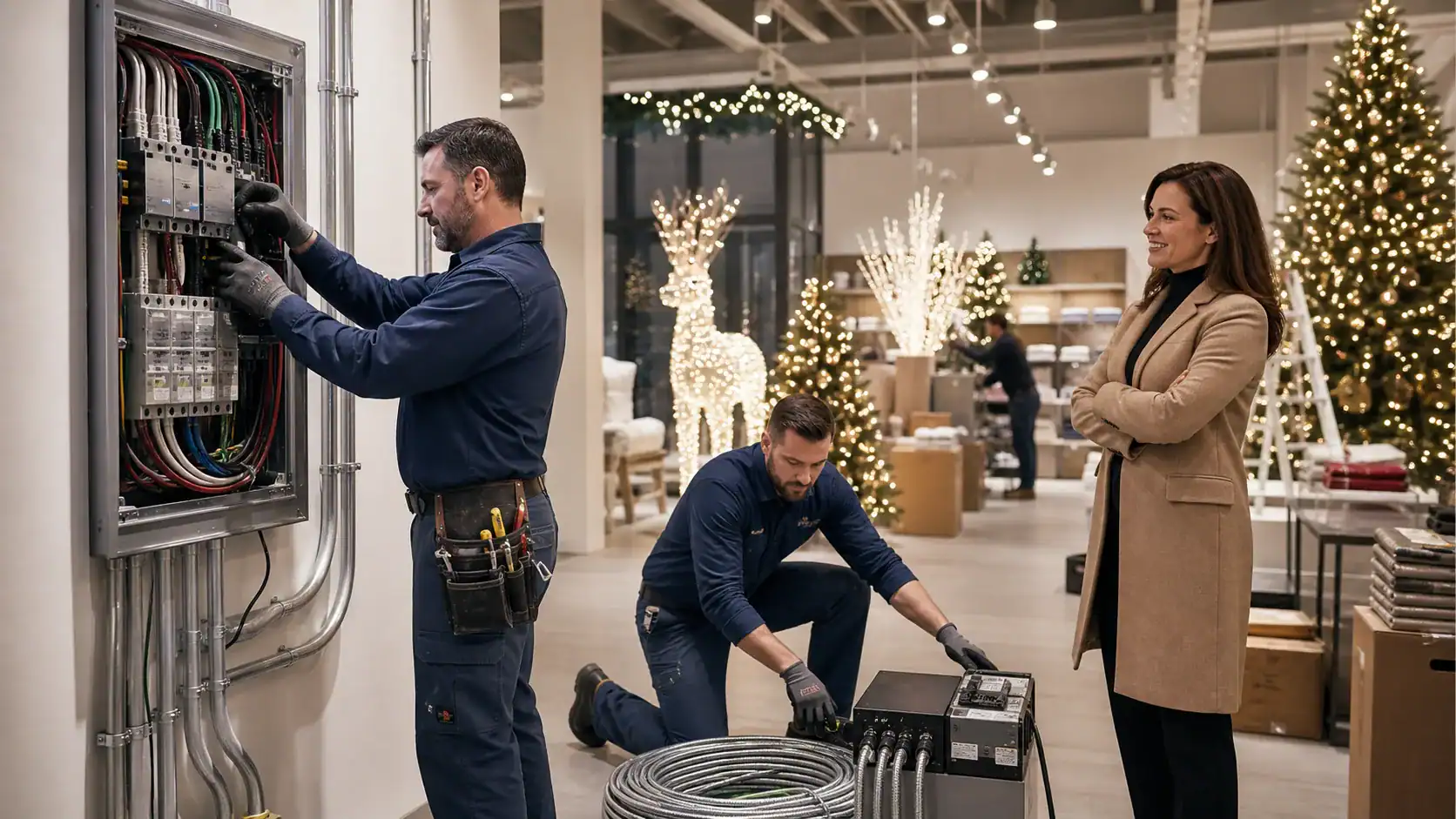 Holiday Display Loads That Trigger Rochester Commercial Panel Upgrades