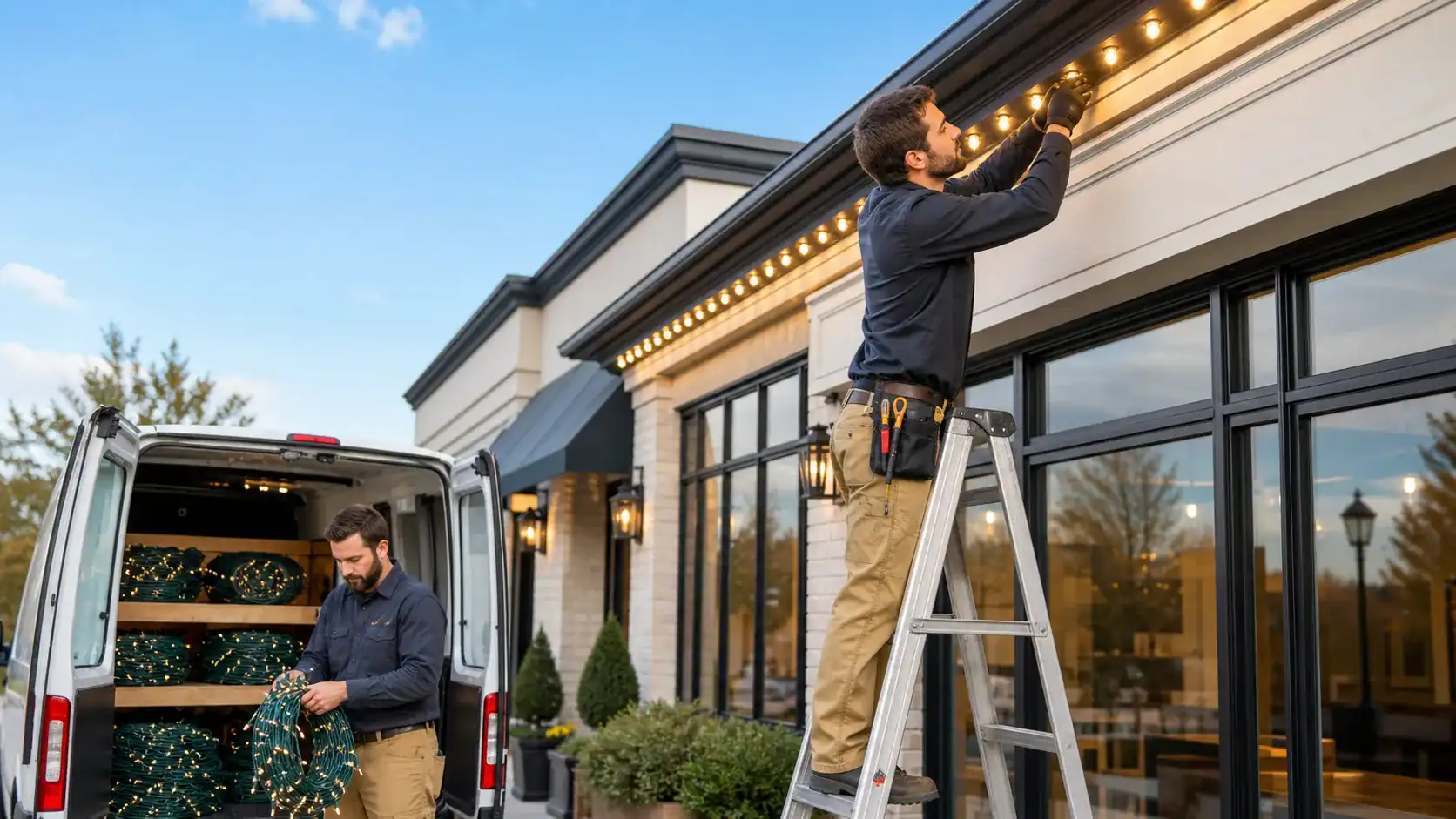 Permanent Lighting Vs Seasonal Rentals For Plainview Businesses
